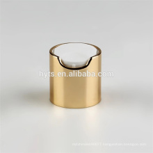 High Quality silver and gold 28/410 Metal Aluminium screw Disc Top Cap